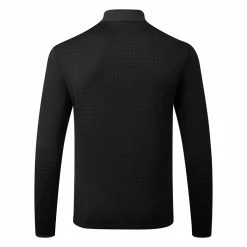 Adidas DWR 1/4 Zip Golf Sweater -Golf Clothing Shop Adidas AW22 DWR Quarter Zip Left Chest HM8280 SWADI322 Black Back