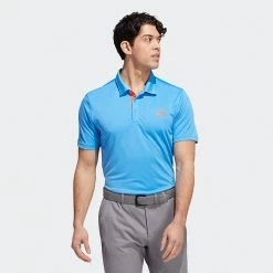 Adidas 2022 Drive Primegreen Golf Polo Shirt -Golf Clothing Shop Adidas AW22 Drive Primegreen Polo Shirt HM5357 SHADI671 M Pulse Blue Model 1