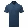 Adidas Texture Stripe Golf Polo Shirt