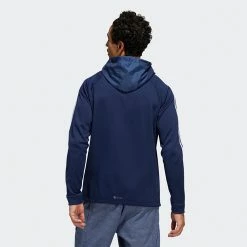 Adidas 3 Stripe COLD.RDY Golf Hoodie 14 Adidas 3 Stripe COLD.RDY Golf Hoodie -Golf Clothing Shop Adidas AW22 Three Stripe Cold.Rdy Hoodie HS4813 SWADI318 Collegiate Navy Model 3