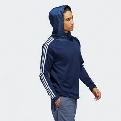 Adidas 3 Stripe COLD.RDY Golf Hoodie 17 Adidas 3 Stripe COLD.RDY Golf Hoodie -Golf Clothing Shop Adidas AW22 Three Stripe Cold.Rdy Hoodie HS4813 SWADI318 Collegiate Navy Model 6