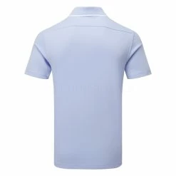 Adidas Go-To Pique Golf Polo Shirt -Golf Clothing Shop Adidas SS23 Go To Pique Polo HS7599 SHADI712 S Blue Dawn Back