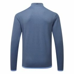 Adidas Microdot 1/4 Zip Golf Sweater 5 Adidas Microdot 1/4 Zip Golf Sweater -Golf Clothing Shop Adidas SS23 Microdot Quarter Zip Sweater HS7588 SWADI340 S Collegiate Navy Blue Fusion Back