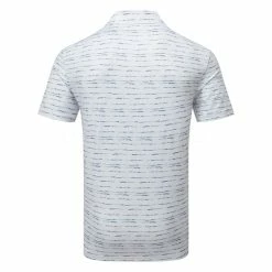 Adidas Stripe Zipper Golf Polo Shirt 5 Adidas Stripe Zipper Golf Polo Shirt -Golf Clothing Shop Adidas SS23 Stripe Zipper Polo IC1346 SHADI722 S White Collegiate Navy Back