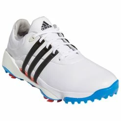 Adidas Tour 360 Golf Shoes -Golf Clothing Shop Adidas Tour 360 Golf Shoes White Black Blue Rush 4