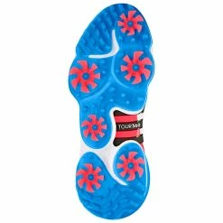 Adidas Tour 360 Golf Shoes -Golf Clothing Shop Adidas Tour 360 Golf Shoes White Black Blue Rush 6