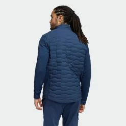 Adidas Frostguard Thermal Golf Wind Jacket -Golf Clothing Shop Adidas AW21 Frostguard Thermal Wind Jacket H50984 Code WTADI077 M Crew Navy model 3