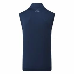Adidas Elevated 1/4 Zip Golf Vest 5 Adidas Elevated 1/4 Zip Golf Vest -Golf Clothing Shop Adidas Elevated 1 4 Zip Golf Vest Collegiate Navy IB4541 Back