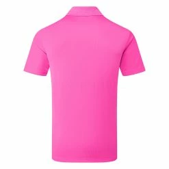 Adidas Performance Golf Polo Shirt 5 Adidas Performance Golf Polo Shirt -Golf Clothing Shop Adidas Performance Golf Polo Shirt Lucid Fuchsia IB7490 back
