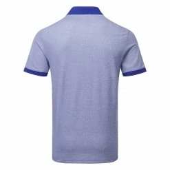 Adidas No Show Golf Polo Shirt 5 Adidas No Show Golf Polo Shirt -Golf Clothing Shop Adidas SS23 No Show Polo HR7972 SHADI707 Lucid Blue Back