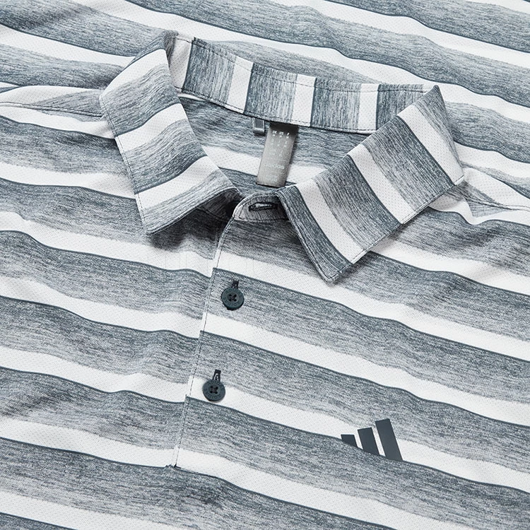 Adidas Two Colour Stripe Polo Shirt 2 Adidas Two Colour Stripe Polo Shirt - Image 2