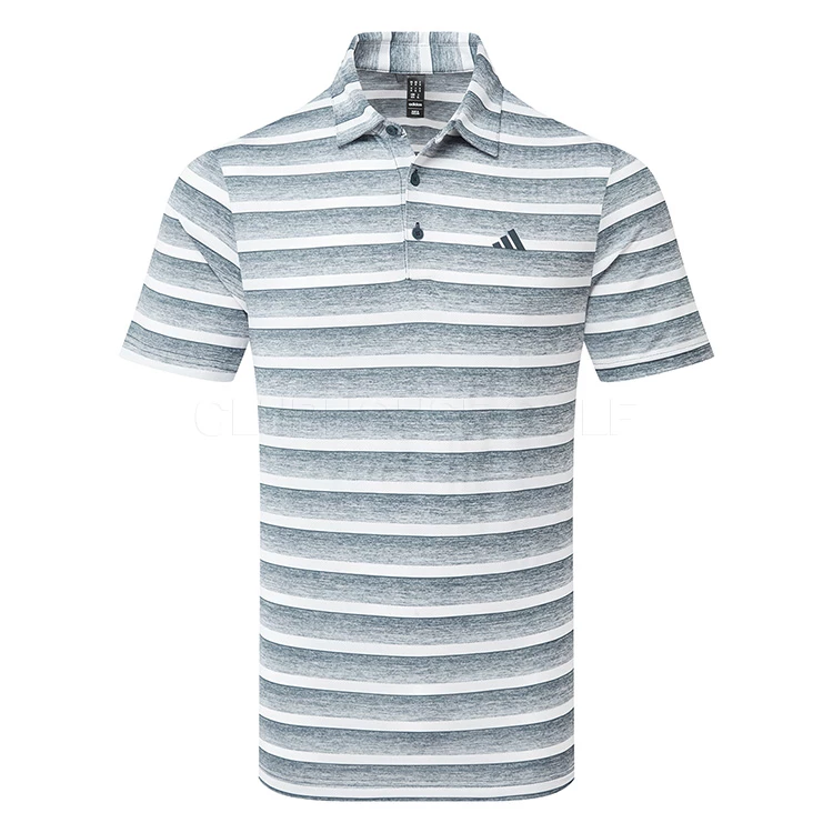 Adidas Two Colour Stripe Polo Shirt 1 Adidas Two Colour Stripe Polo Shirt