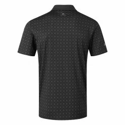 Oscarjacobson Oscar Jacobson Barton Golf Polo Shirt -Golf Clothing Shop Barton Polo OJTS0027 Code SHOSC179 Black Back
