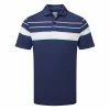 Callaway Resort Ventilated Shoulder Block Print Golf Polo Shirt
