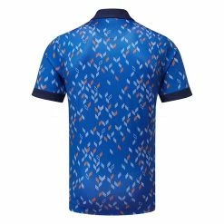Callaway X-Series All Over Chev Print Golf Polo Shirt 5 Callaway X-Series All Over Chev Print Golf Polo Shirt -Golf Clothing Shop Callaway AW22 X Series All Over Chev Print Polo Shirt CGKSC027 973 SHCAL258 S Limoges Back