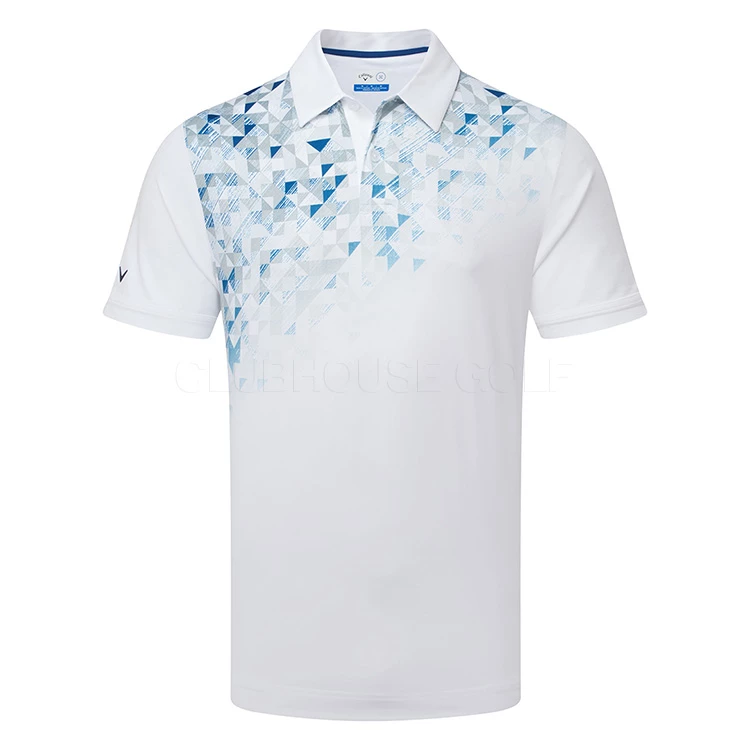 Callaway X-Series Asymmetric Street Mural Print Golf Polo Shirt 1 Callaway X-Series Asymmetric Street Mural Print Golf Polo Shirt