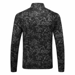Callaway Camo 1/4 Zip Golf Sweater -Golf Clothing Shop Callaway SS22 Camo 1 4 Zip Sweater Caviar CGKSC0K5 002 SWCAL074 back