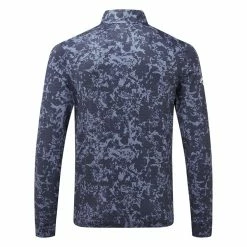 Callaway Camo 1/4 Zip Golf Sweater 5 Callaway Camo 1/4 Zip Golf Sweater -Golf Clothing Shop Callaway SS22 Camo 1 4 Zip Sweater Peacoat CGKSC0K5 410 SWCAL076 back