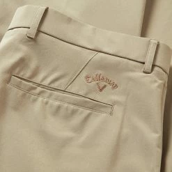 Callaway Chev Tech II Golf Trouser -Golf Clothing Shop Callaway SS22 Chev Tech II Golf Trouser Chinchilla CGBFA0P7 256 TRCAL043 Detail