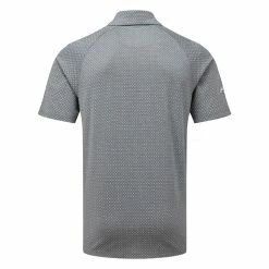 Callaway Soft Touch Micro Print Golf Polo Shirt Caviar 5 Callaway Soft Touch Micro Print Golf Polo Shirt Caviar -Golf Clothing Shop Callaway SS22 Soft Touch Micro Print Polo Black Heather CGKSC0K4 003 SHCAL227 back