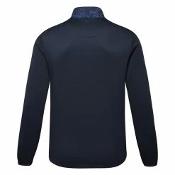 Callaway Abstract Camo Print Mixed Media Golf Wind Jacket -Golf Clothing Shop Callaway SS22 Abstract Camo Full Zip Jacket CGJSC031 972 Code WTCAL052 M Navy Blazer back