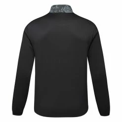 Callaway Abstract Camo Print Mixed Media Golf Wind Jacket -Golf Clothing Shop Callaway SS22 Abstract Camo Mixed Media Full Zip Jacket CGJSC031 002 Code WTCAL054 M Caviar back