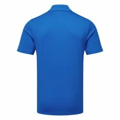 Callaway Micro Texture Golf Polo Shirt -Golf Clothing Shop Callaway SS22 Micro Texture Polo Shirt CGKSC0T7 496 Code SHCAL233 M Magnetic Blue Back