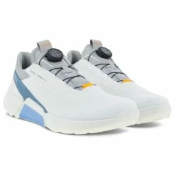 Ecco Biom H4 BOA Gore-Tex Golf Shoes -Golf Clothing Shop Ecco Biom H 4 BOA Gore Tex Golf Shoes White Retro Blue 5