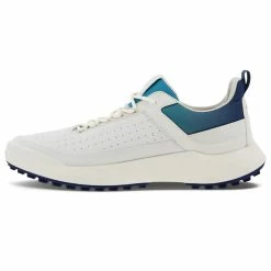 Ecco Core Golf Shoes -Golf Clothing Shop Ecco Core Golf Shoes White Blue Depths Caribbean 3