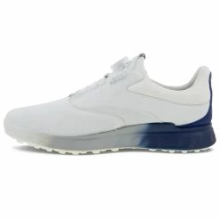 Ecco S-Three Gore-Tex BOA Golf Shoes -Golf Clothing Shop Ecco S Three Boa Golf Shoes White Blue Depths White 3