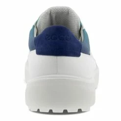 Ecco Tray Golf Shoes -Golf Clothing Shop Ecco Tray Golf Shoes White Blue Depths Caribbean 4