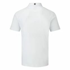 FootJoy Stretch Pique Solid Golf Polo Shirt -Golf Clothing Shop FOOTJOY 91823 FJ PERF SS SHIRT ATH WHITE BACK