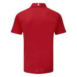FootJoy Stretch Pique Solid Golf Polo Shirt -Golf Clothing Shop FOOTJOY PERF SS SHIRT ATH RED BACK