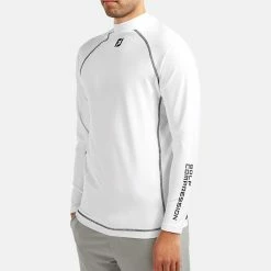 FootJoy ProDry Performance Golf Base Layer -Golf Clothing Shop FOOTJOY THERMAL BASE LAYER WHITE FRONT model 1
