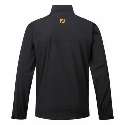 FootJoy HydroLite Waterproof Golf Jacket -Golf Clothing Shop FootJoy AW22 HydroLite Waterproof Jacket 88801 WJFOO099 XL Black Sapphire Orange Back