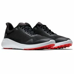 FootJoy FJ Flex 56141 Golf Shoes -Golf Clothing Shop FootJoy FJ Flex Shoes Black White Red 3