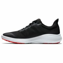 FootJoy FJ Flex 56141 Golf Shoes -Golf Clothing Shop FootJoy FJ Flex Shoes Black White Red 4