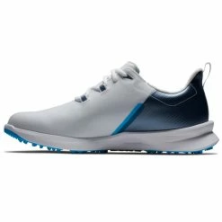 FootJoy Fuel Sport 55454 Golf Shoes -Golf Clothing Shop FootJoy FJ Fuel Sport Shoes White Navy Blue 4
