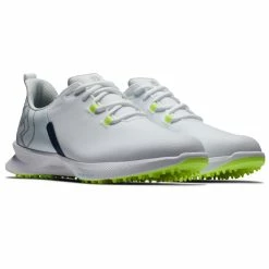 FootJoy Fuel Sport 55453 Golf Shoes -Golf Clothing Shop FootJoy FJ Fuel Sport Shoes White Navy Green 3