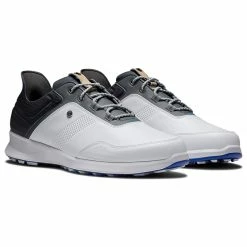 FootJoy FJ Stratos 50072 Golf Shoes 8 FootJoy FJ Stratos 50072 Golf Shoes -Golf Clothing Shop FootJoy FJ Stratos 50072 Golf Shoes White Black Forged Iron Blanc de Blanc 3