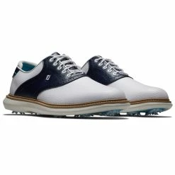FootJoy FJ Traditions 57899 Golf Shoes -Golf Clothing Shop FootJoy FJ Traditions Shoes White Navy 3