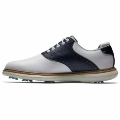 FootJoy FJ Traditions 57899 Golf Shoes -Golf Clothing Shop FootJoy FJ Traditions Shoes White Navy 4