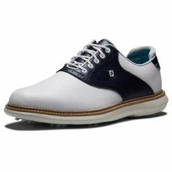 FootJoy FJ Traditions 57899 Golf Shoes -Golf Clothing Shop FootJoy FJ Traditions Shoes White Navy 5