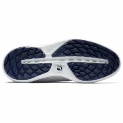FootJoy FJ Traditions Spikeless 57927 Golf Shoes -Golf Clothing Shop FootJoy FJ Traditions Spikeless Shoes White Navy 6