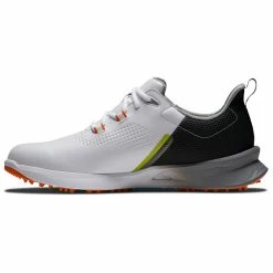 FootJoy Fuel 55443 Golf Shoes -Golf Clothing Shop FootJoy Fuel Golf Shoes White Black Orange 3