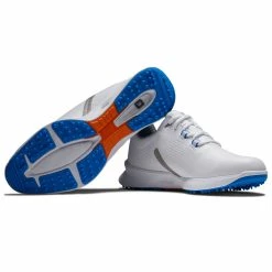 FootJoy Fuel 55440 Golf Shoes -Golf Clothing Shop FootJoy Fuel Golf Shoes White White Blue 6