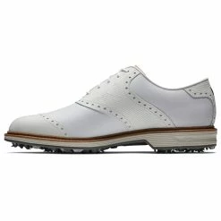 FootJoy Premiere Series Wilcox 54322 Golf Shoes -Golf Clothing Shop FootJoy Premier Series Wilcox Shoes White Light Grey 4