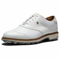 FootJoy Premiere Series Wilcox 54322 Golf Shoes -Golf Clothing Shop FootJoy Premier Series Wilcox Shoes White Light Grey 5