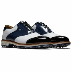 FootJoy Premiere Series Wilcox 54323 Golf Shoes -Golf Clothing Shop FootJoy Premier Series Wilcox Shoes White Navy Black 3