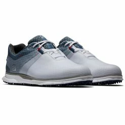 FootJoy Pro SL Sport 53854 Golf Shoes -Golf Clothing Shop FootJoy Pro SL Sport Golf Shoes White Blue Fog Navy 5